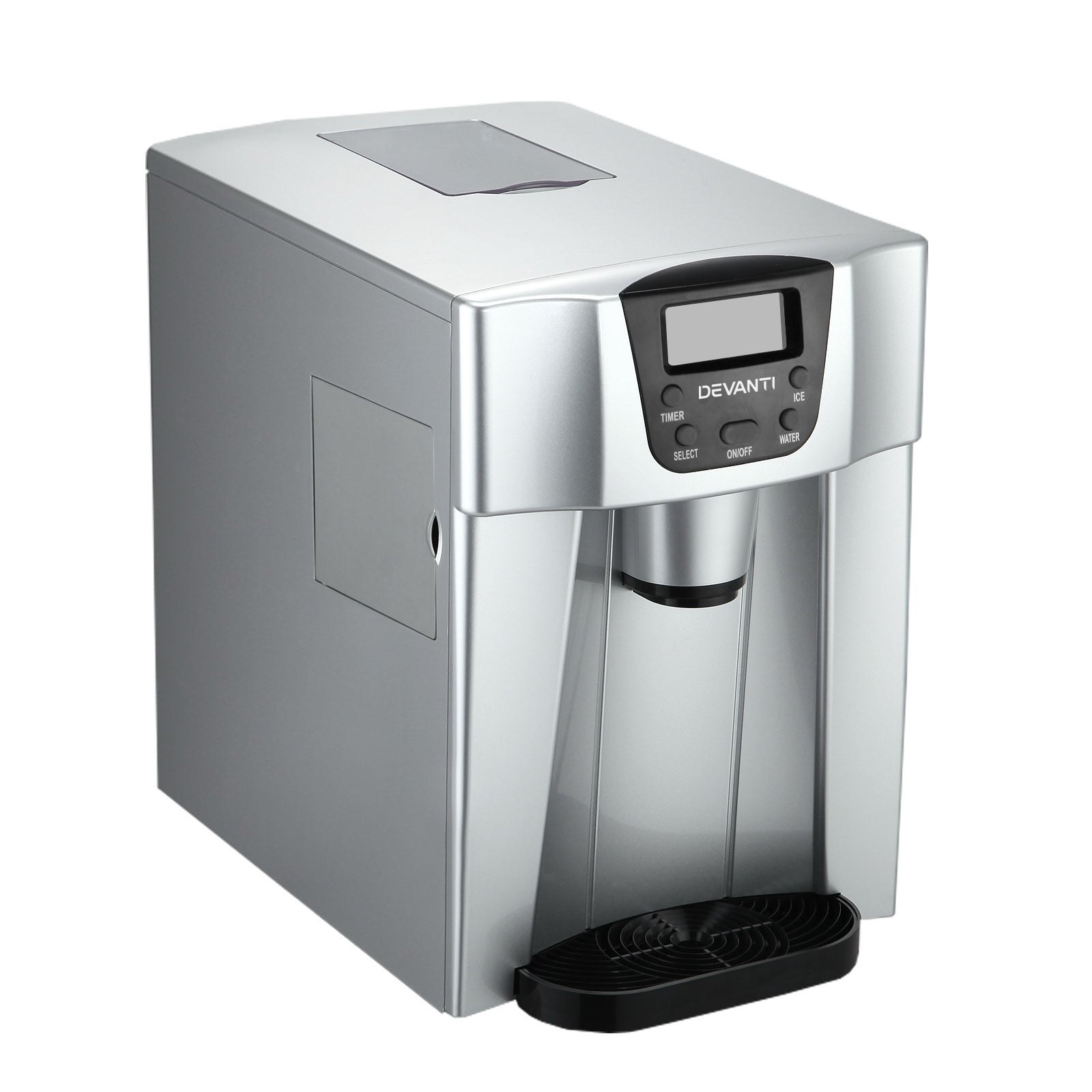 Devanti 2L Portable Ice Cuber Maker & Water Dispenser - Silver 8