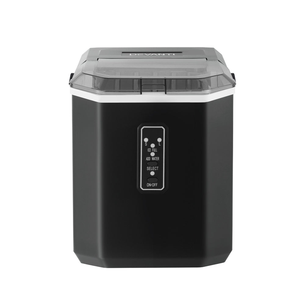 Devanti 12kg Ice Maker Machine 1.3L w/Scoop Holder Black 3