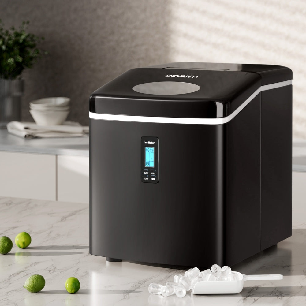 Devanti 15kg Ice Maker Machine Black 8
