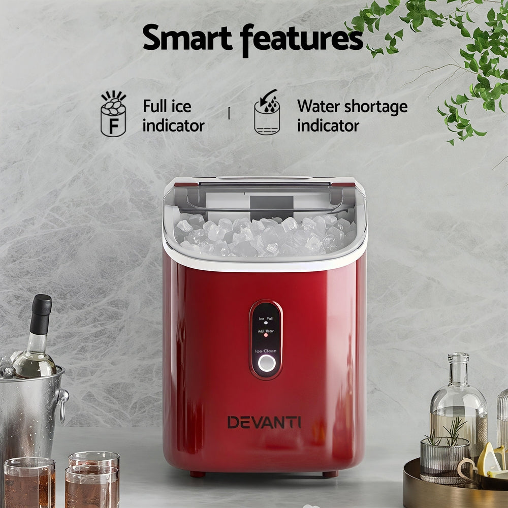 Devanti Ice Maker Machine 15kg Nugget Chewable Ice Cube 6