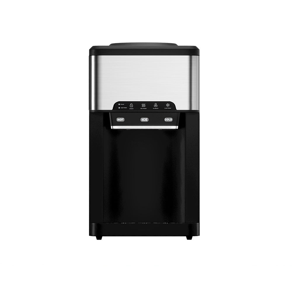 Devanti 20kg 3 in 1 Ice Maker Machine Cold and Hot Water Dispenser 3L Silver 3