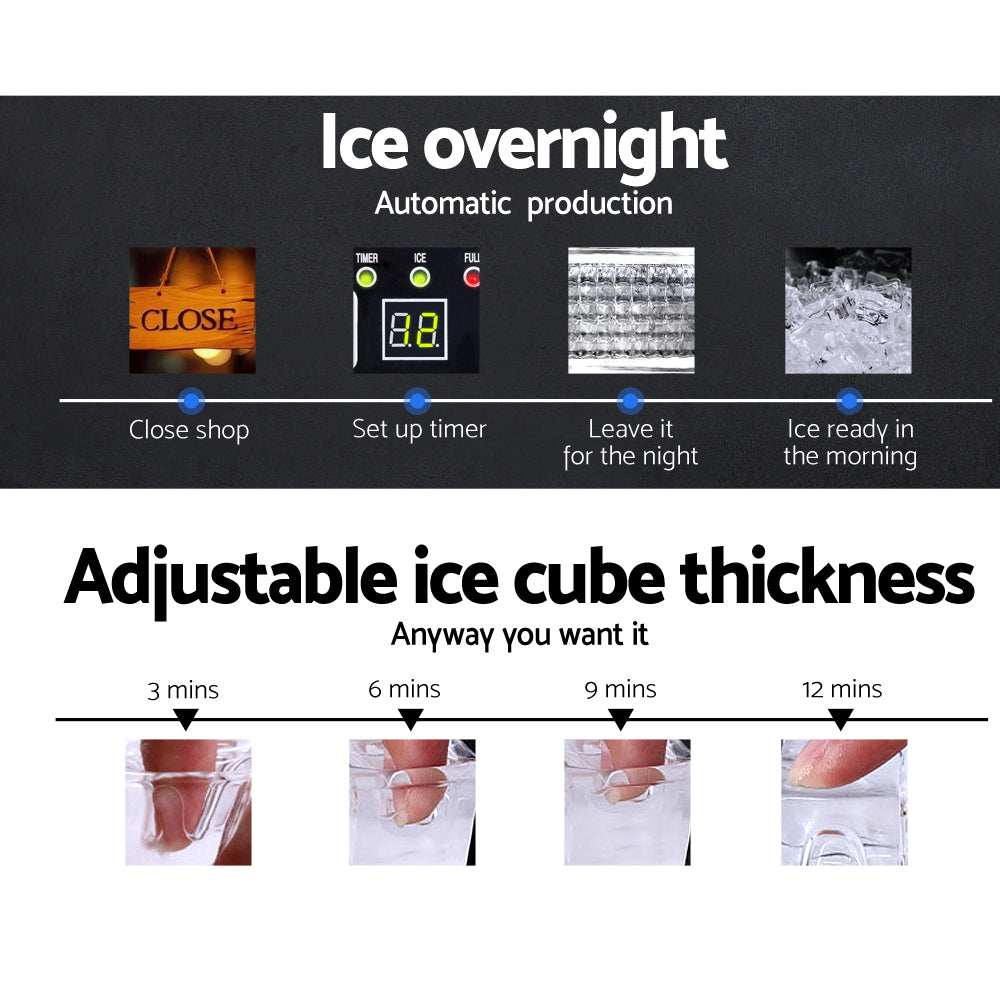 Devanti 60kg Commercial Ice Maker Machine 5