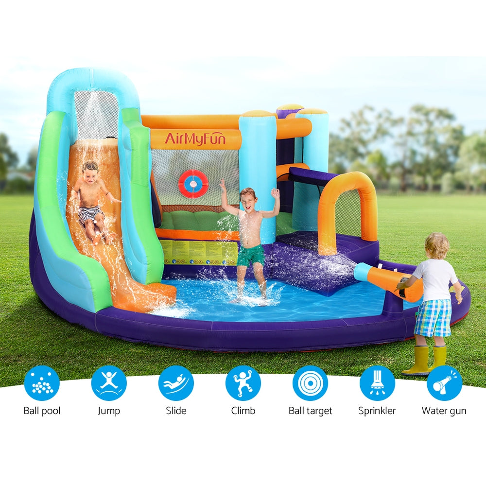 AirMyFun Inflatable Water Slide Kids Jumping Castle Trampoline Outdoor 4