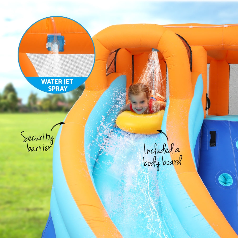 AirMyFun Kids Inflatable Pool Water Double Slide Park Jumping Castle 465X390CM 4