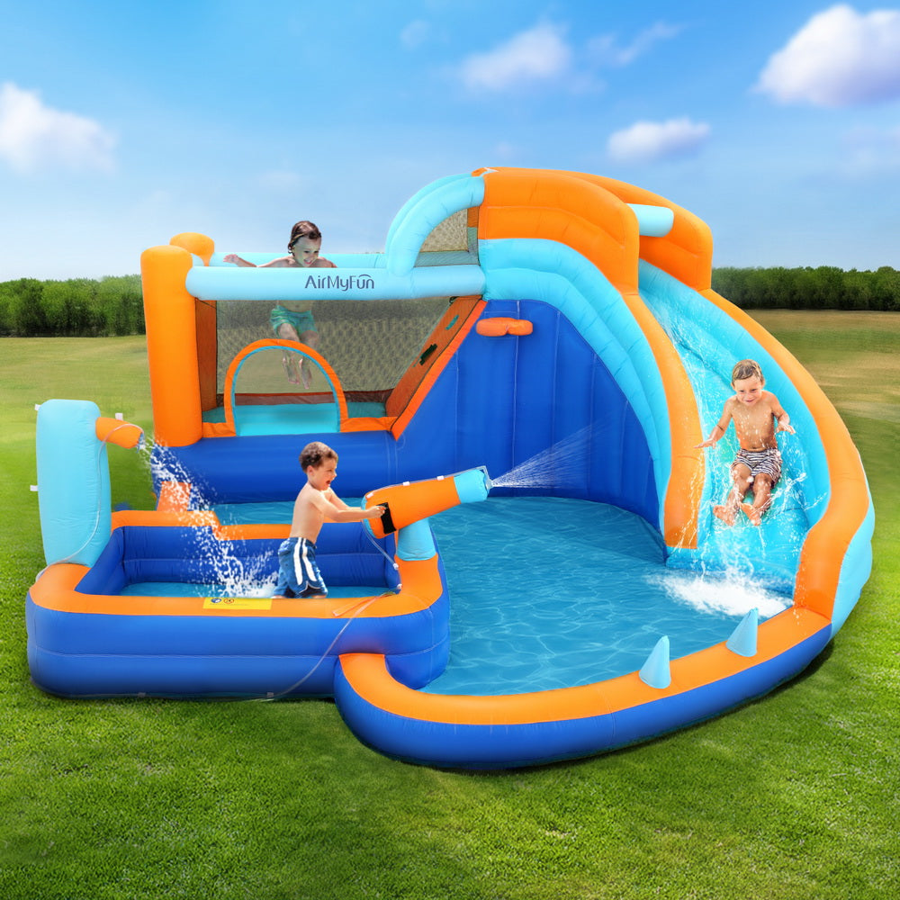 AirMyFun Kids Inflatable Pool Water Slide Park Jumping Castle Bounce 382X381CM 7