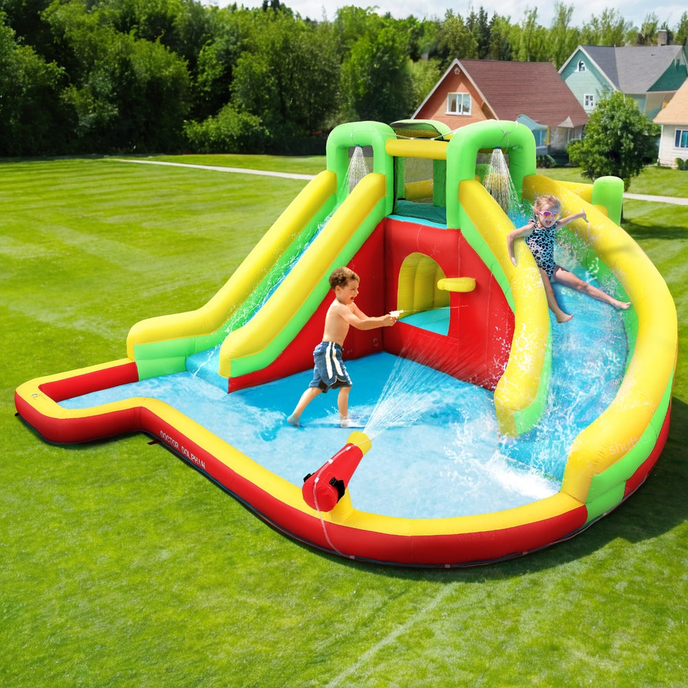 Doctor Dolphin Kids Inflatable Pool Water Slide Park Jumping Castle 575X445CM 7