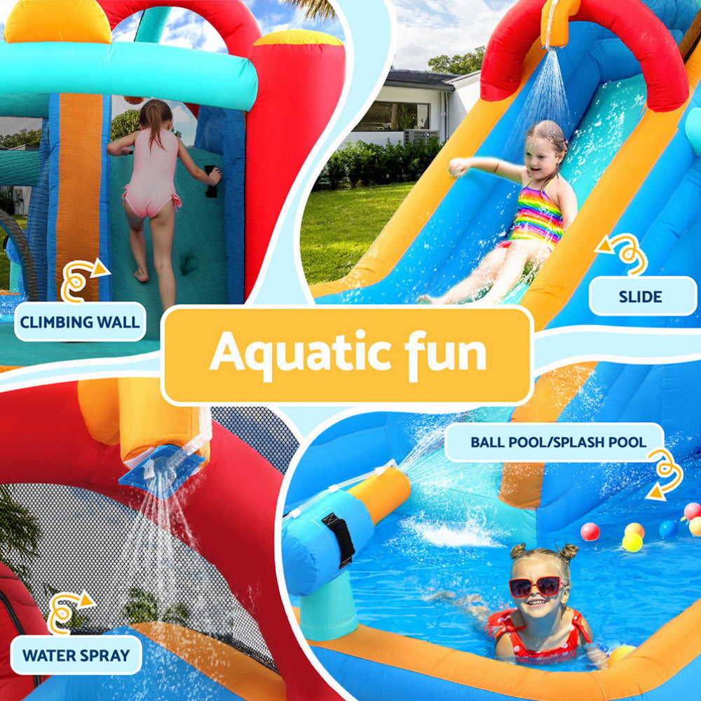 Kids Inflatable Water Slide Splash Pool Park Jumping Castle Bounce 615X322CM 3
