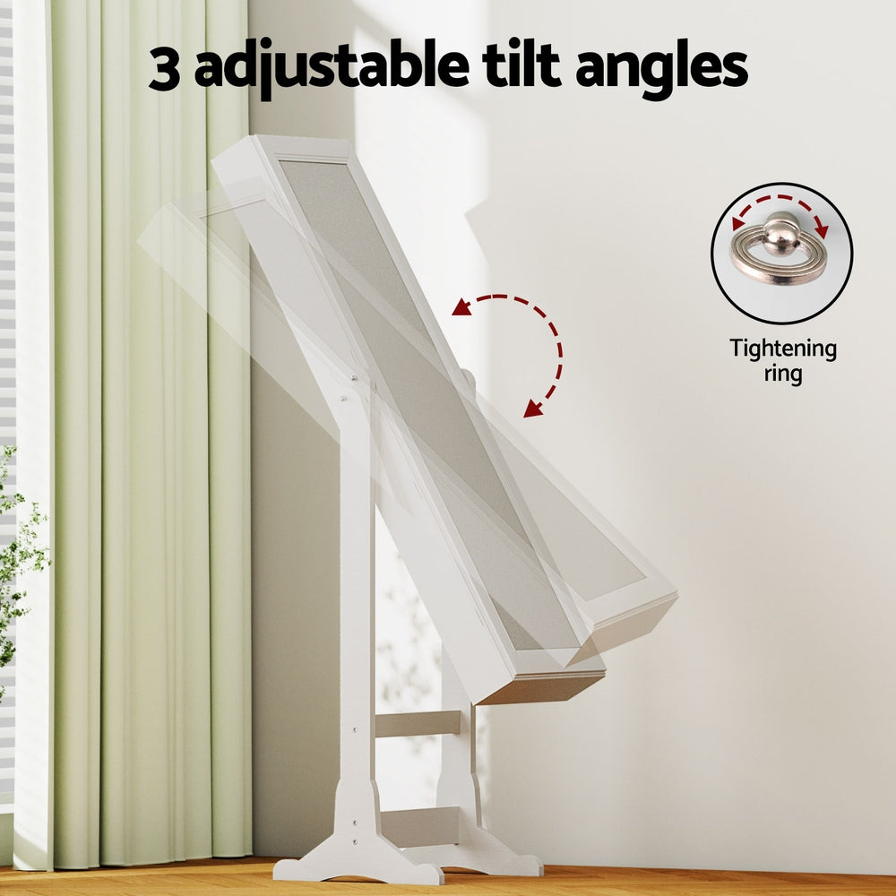 Artiss Jewellery Cabinet Mirror Free Standing 6