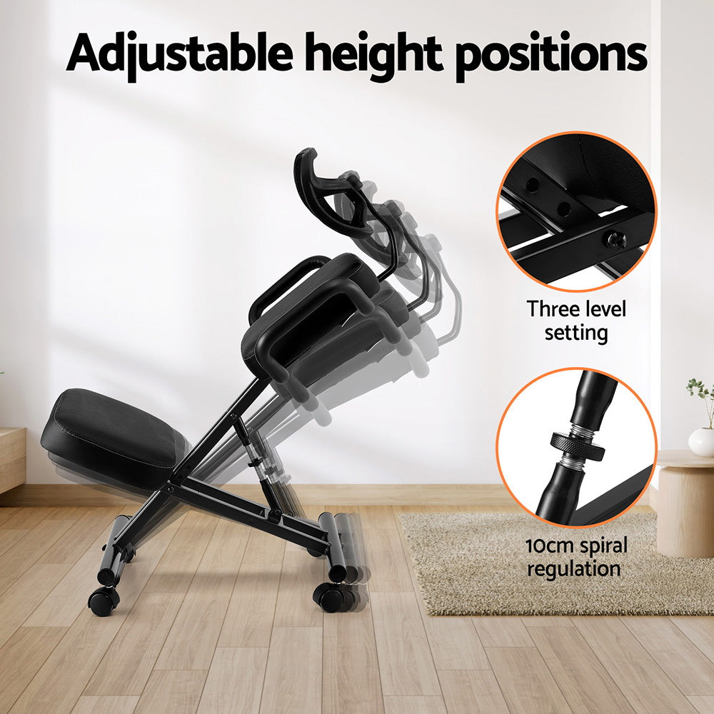 Artiss Kneeling Chair Ergonomic Office Home Knee Seat Posture Back Stretch Rest 4