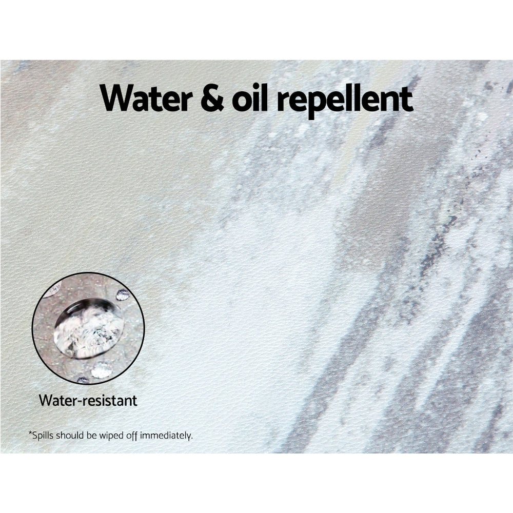 Artiss Kitchen Mat 45x75cm PVC Floor Rug Carpet Non-slip Lydia 4