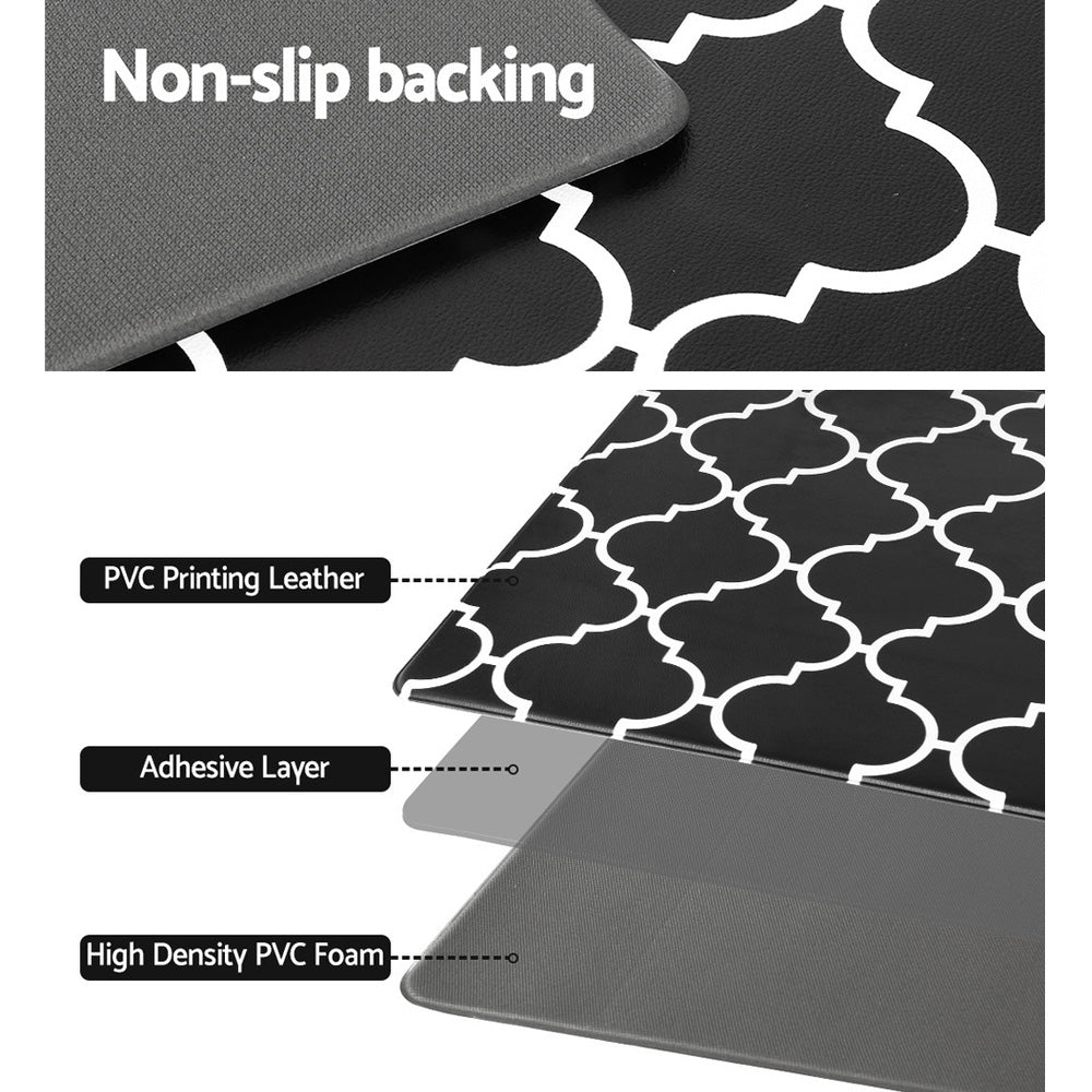 Artiss Kitchen Mat 45x120cm PVC Floor Rug Carpet Non-slip Gina 6