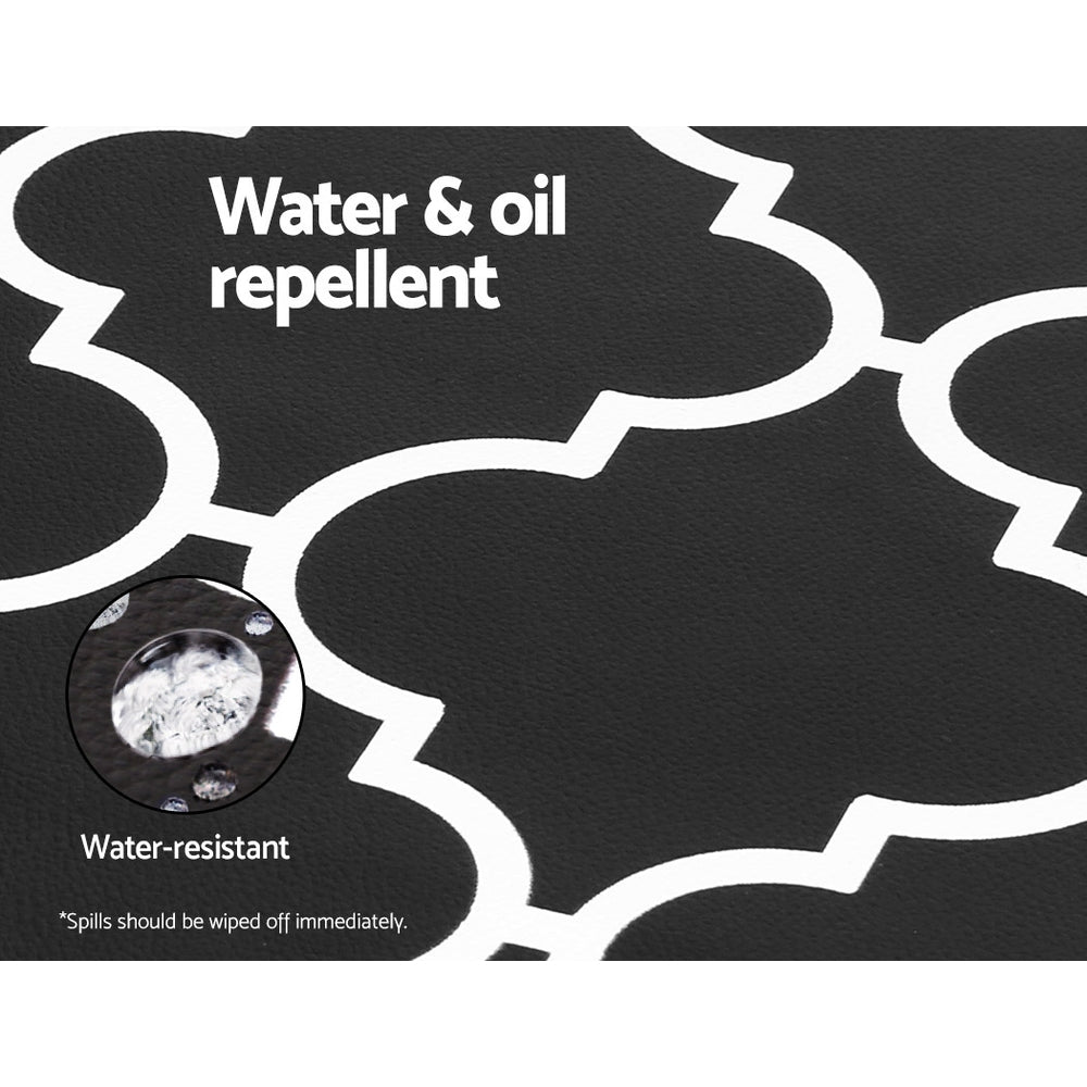 Artiss Kitchen Mat 45x75cm PVC Floor Rug Carpet Non-slip Gina 4