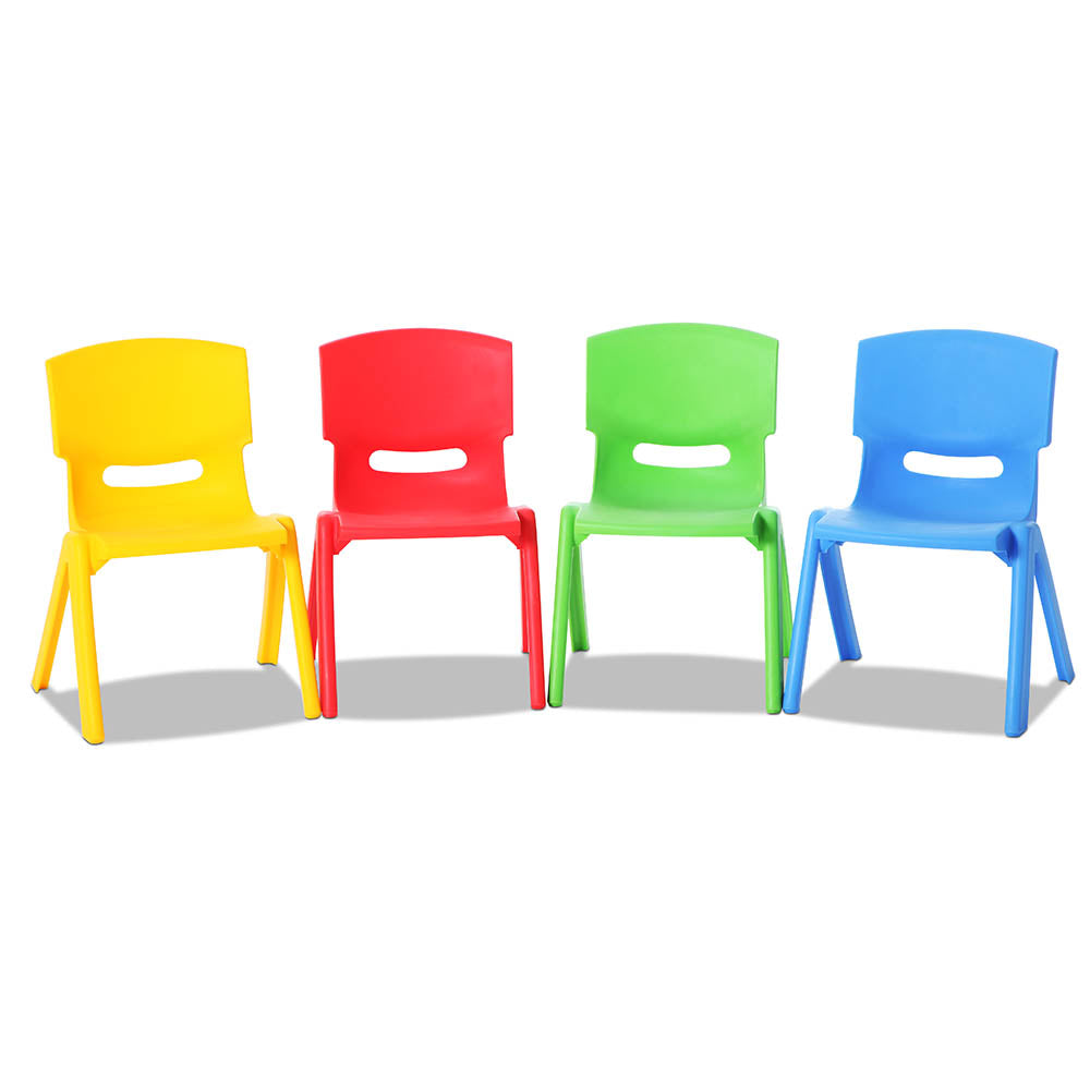 Keezi Kids Chairs Set Plastic Set of 4 Activity Study Chair 50KG 8
