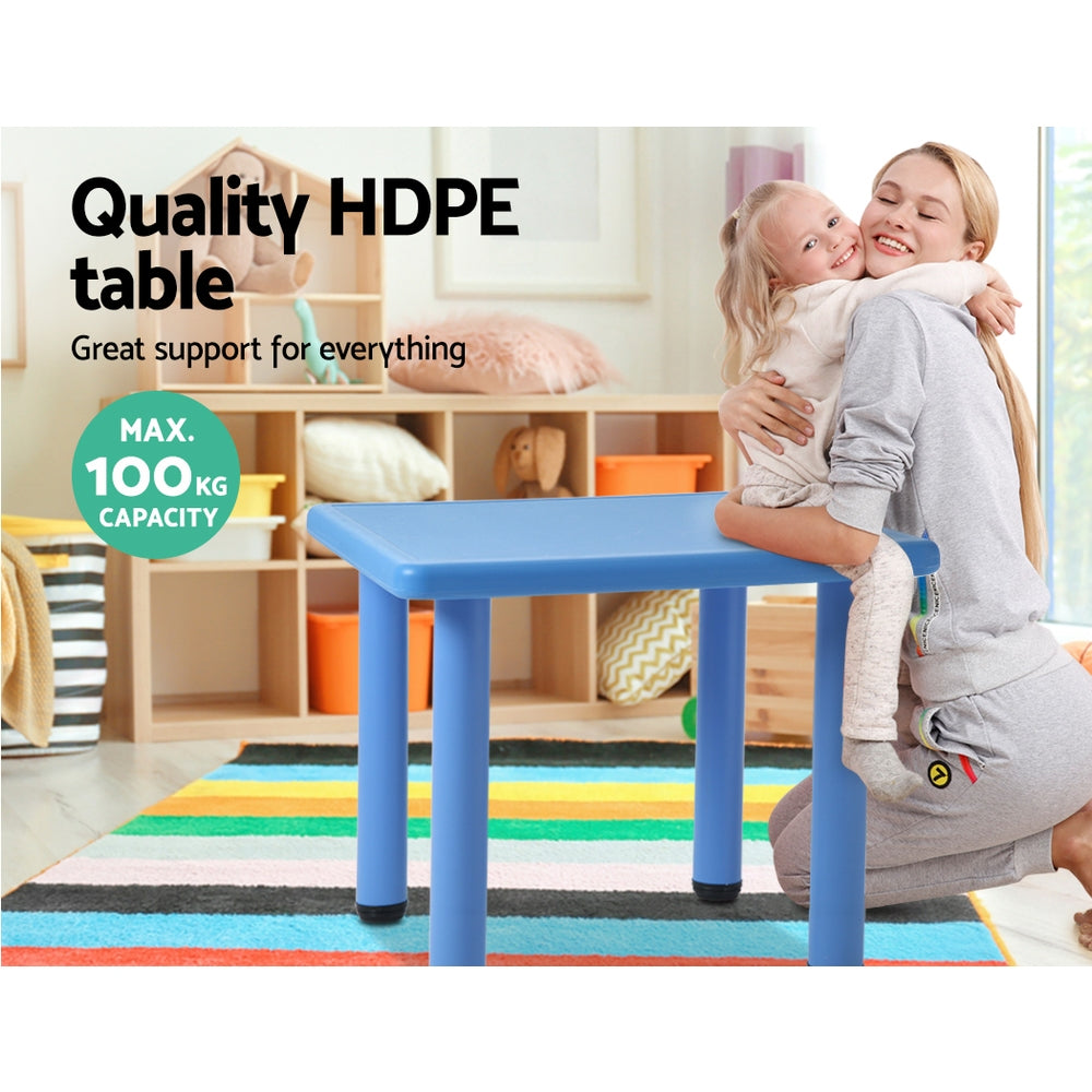 Keezi Kids Table Plastic Square Activity Study Desk 60X60CM 4