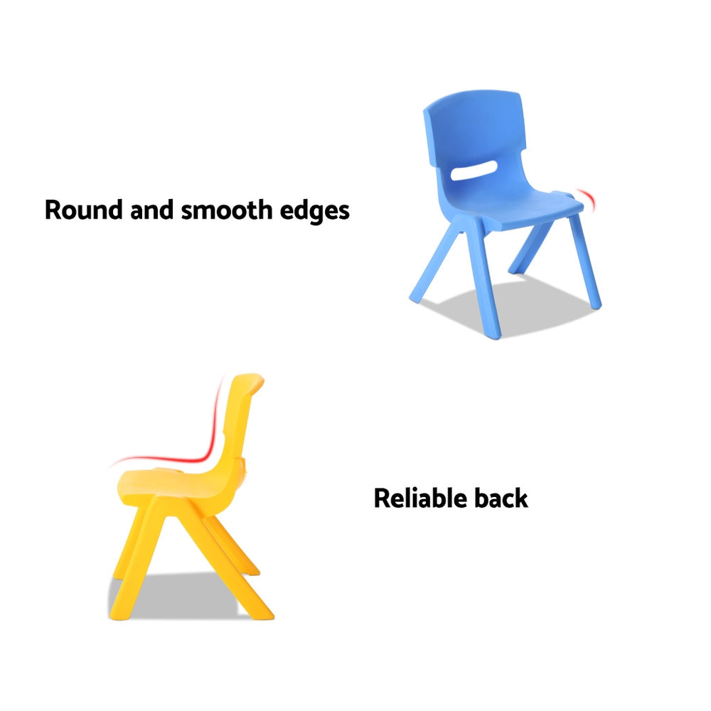 Keezi 9PCS Kids Table and Chairs Set Children Study Desk Furniture Plastic 8 Chairs 5