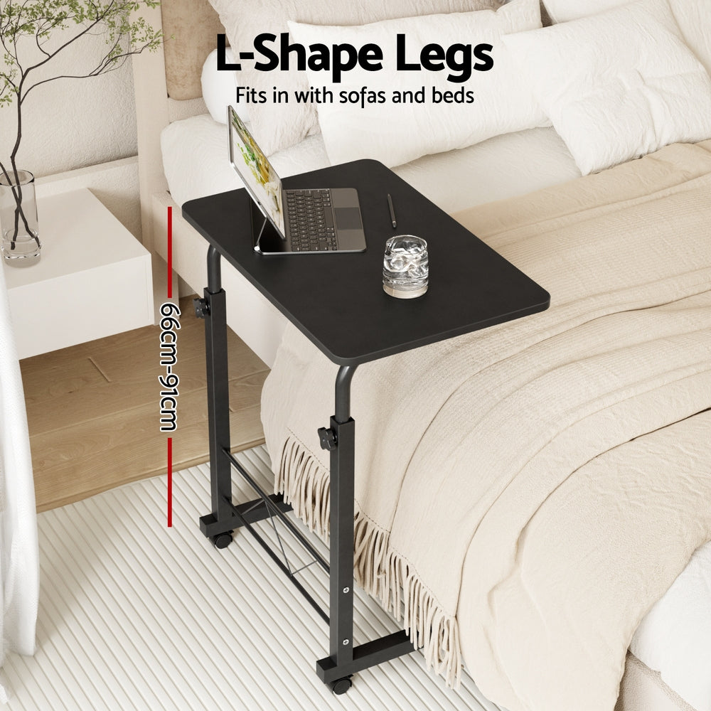 Artiss Laptop Desk Table Adjustable 60CM Black 4