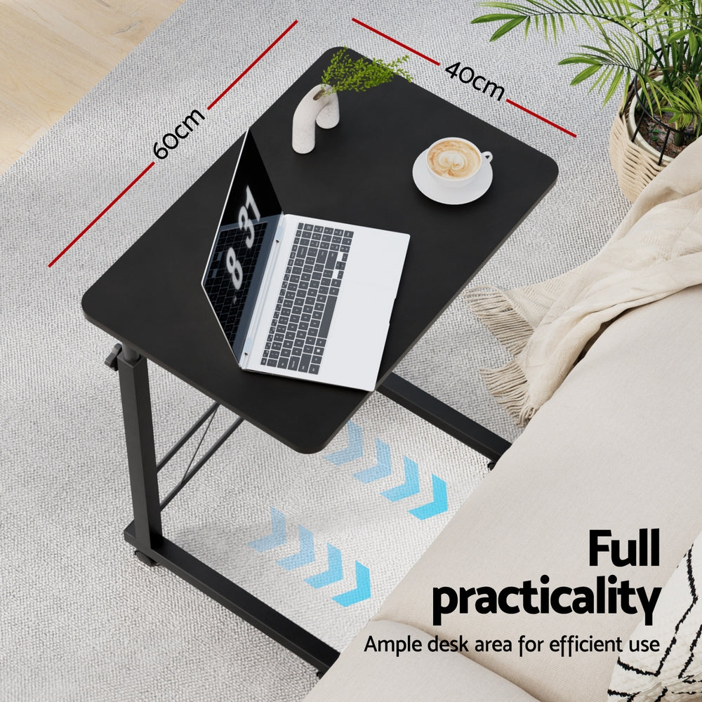 Artiss Laptop Desk Table Adjustable 60CM Black 5