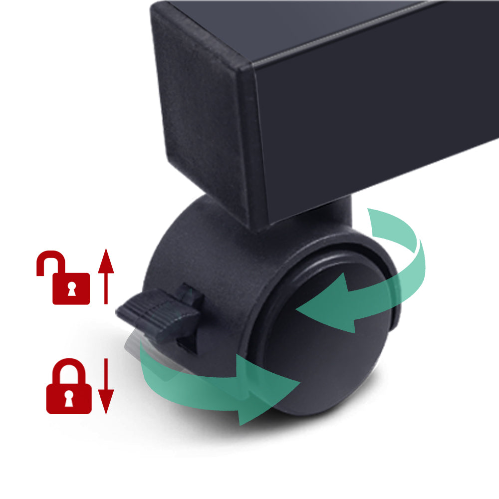 Artiss Laptop Desk Table Adjustable 60CM Black 7