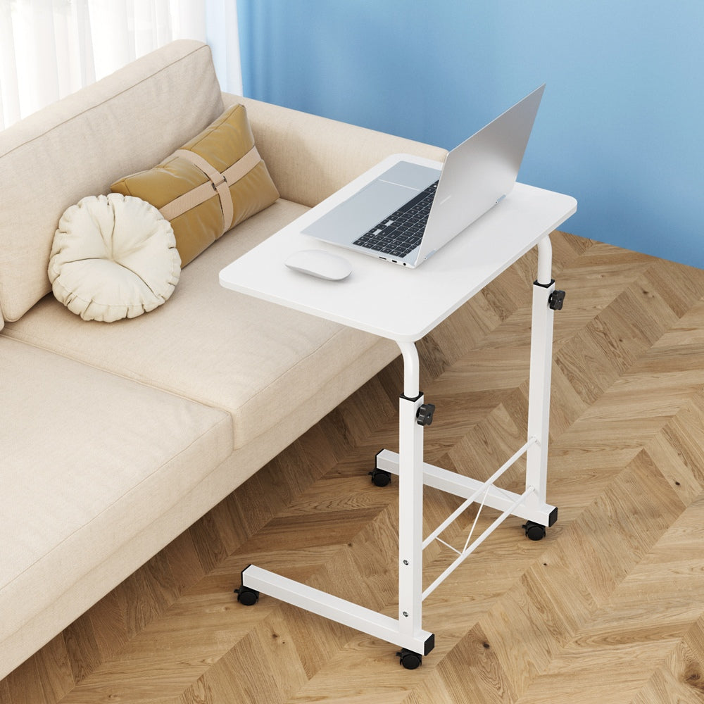 Artiss Laptop Desk Table Adjustable 60CM White 8
