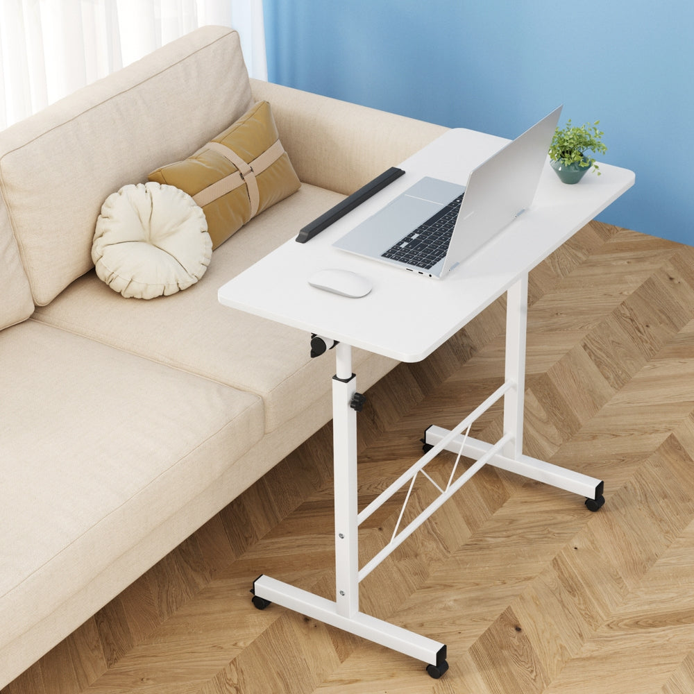 Artiss Laptop Desk Table Adjustable 80CM White 8
