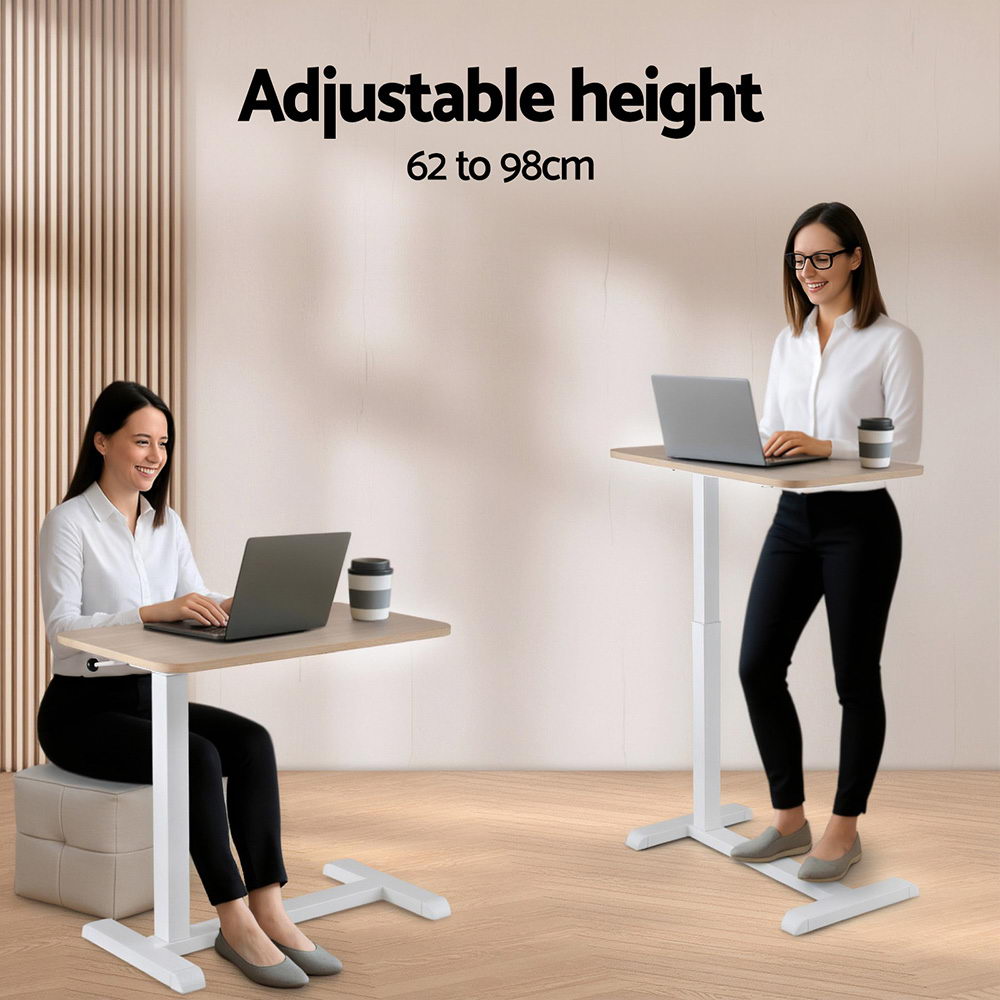 Artiss Laptop Desk Height Adjustable Mobile Workstation Computer Desks 70CM 5