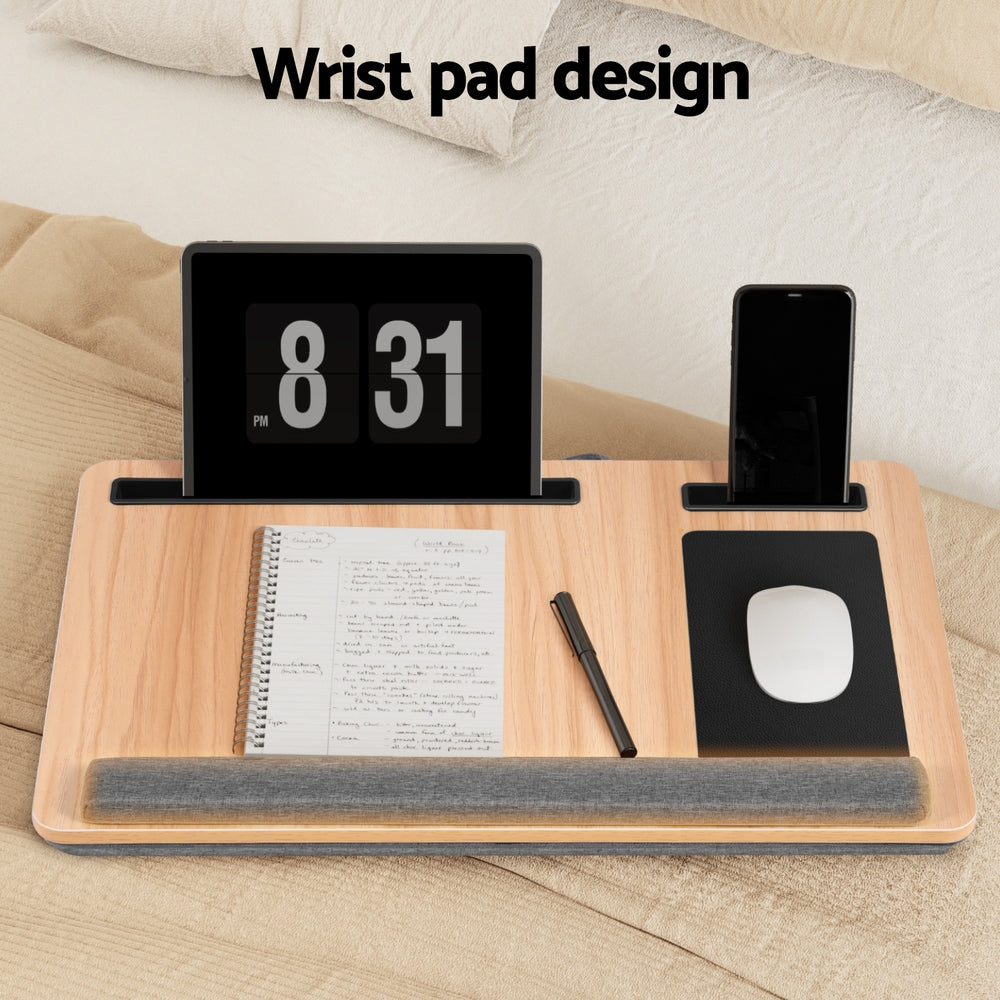 Artiss Lap Desk Laptop Desks Portable w/ Wrist-rest Phone Slot Mouse Pad 55CM 5