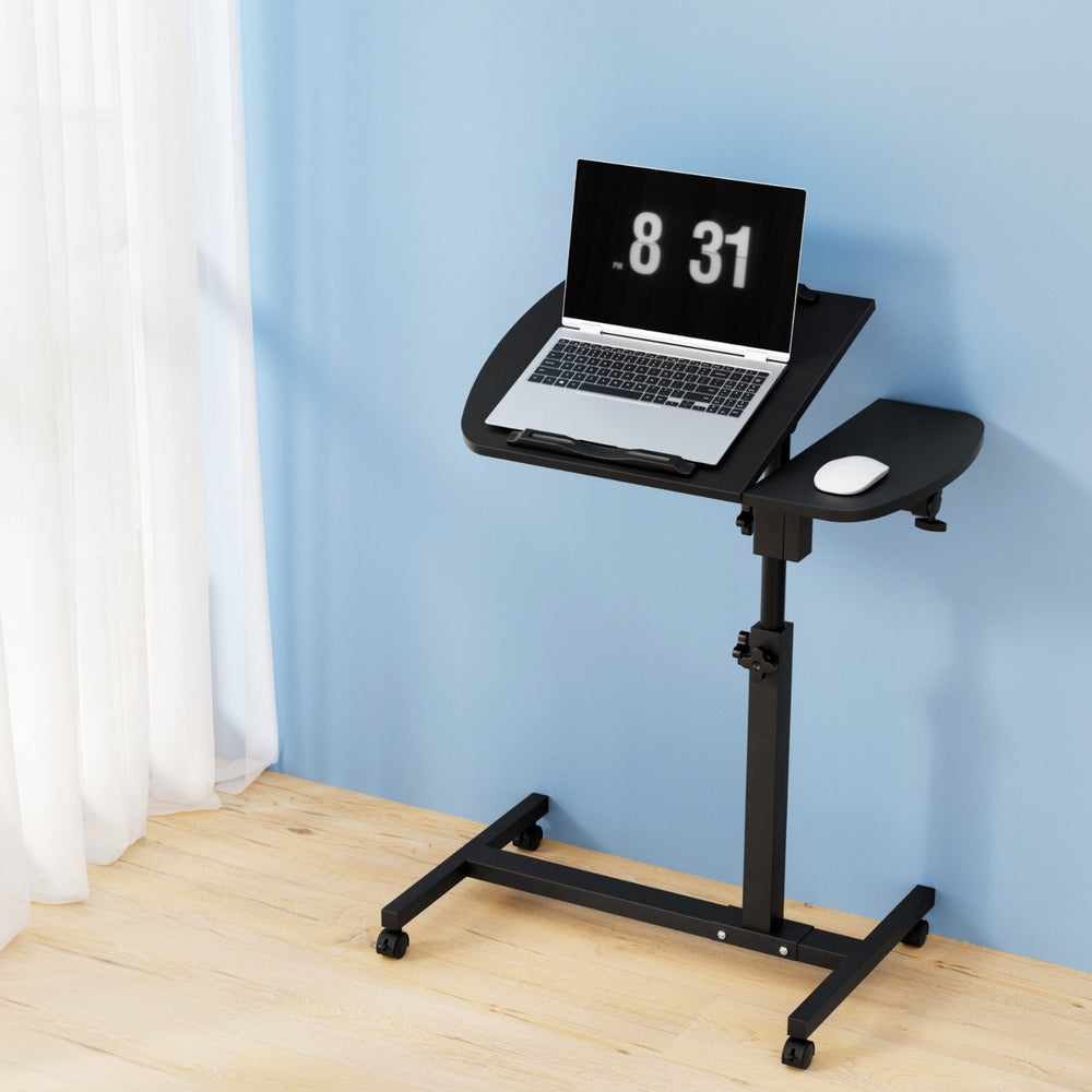 Artiss Laptop Desk Table Fan Cooling Black 60CM 8