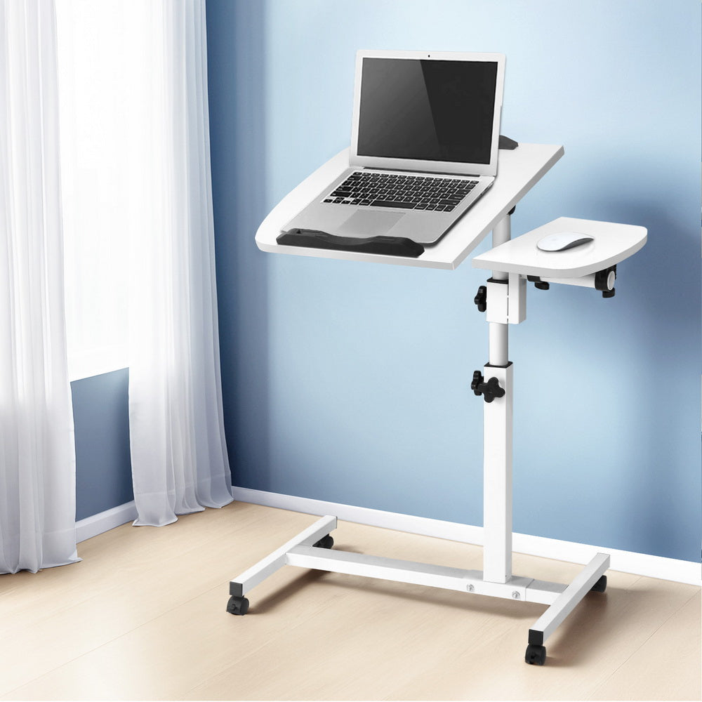 Artiss Laptop Desk Table Fan Cooling White 60CM 8