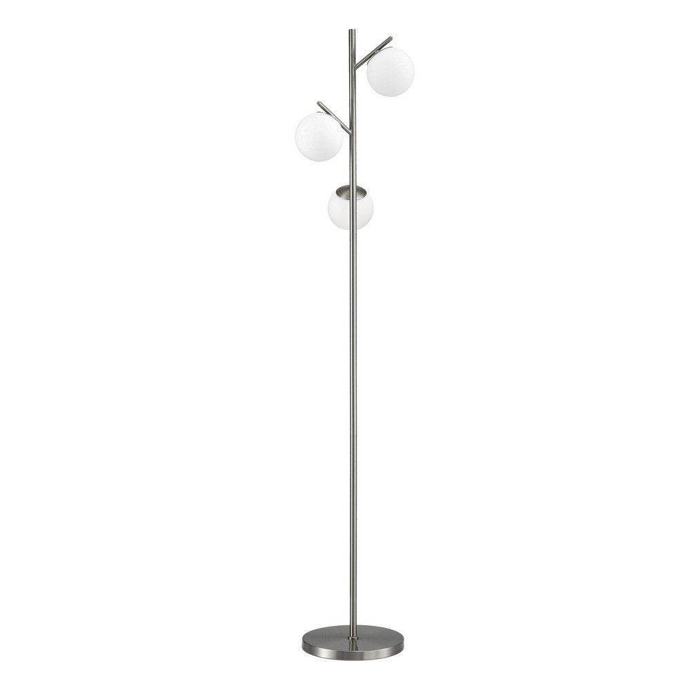 Artiss 3-Light Tree Floor Lamp 165cm Tall Standing Light with Sphere Glass Shades for Modern Homes 7