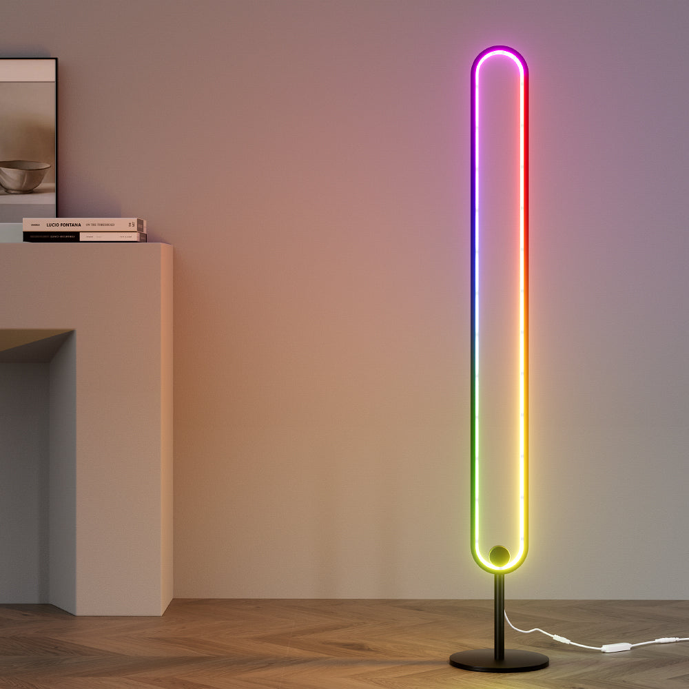 Artiss RGB LED Floor Lamp Remote Control Corner Light Stand Gaming Room 118CM 7