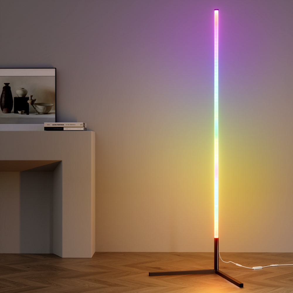 Artiss RGB LED Floor Lamp Remote Control Corner Light Stand Gaming Room 150CM 7