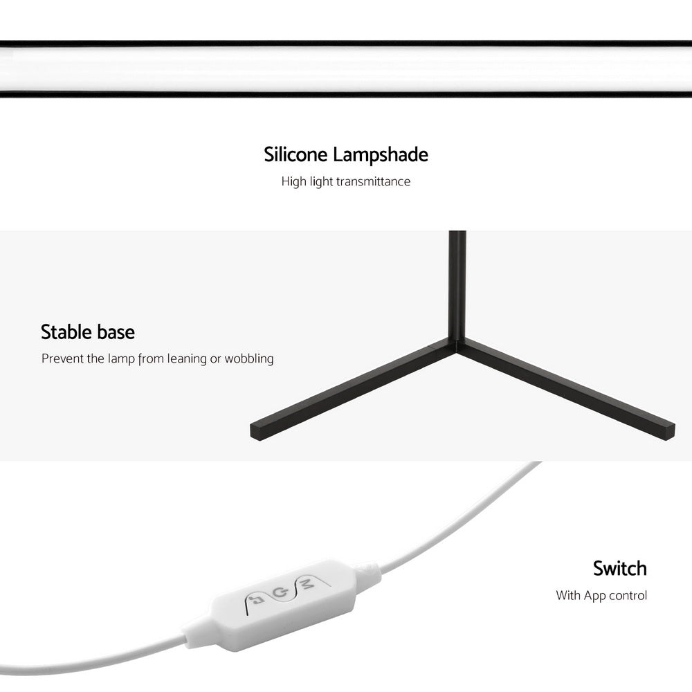 Artiss RGB LED Floor Lamp Remote Control Corner Light Stand Gaming Room 150CM 6