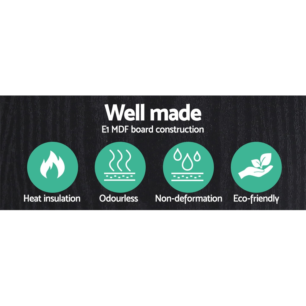 Artiss Floor Lamp 3 Tier Shelf Shelf Storage LED Light Stand Home Room Vintage Black 4