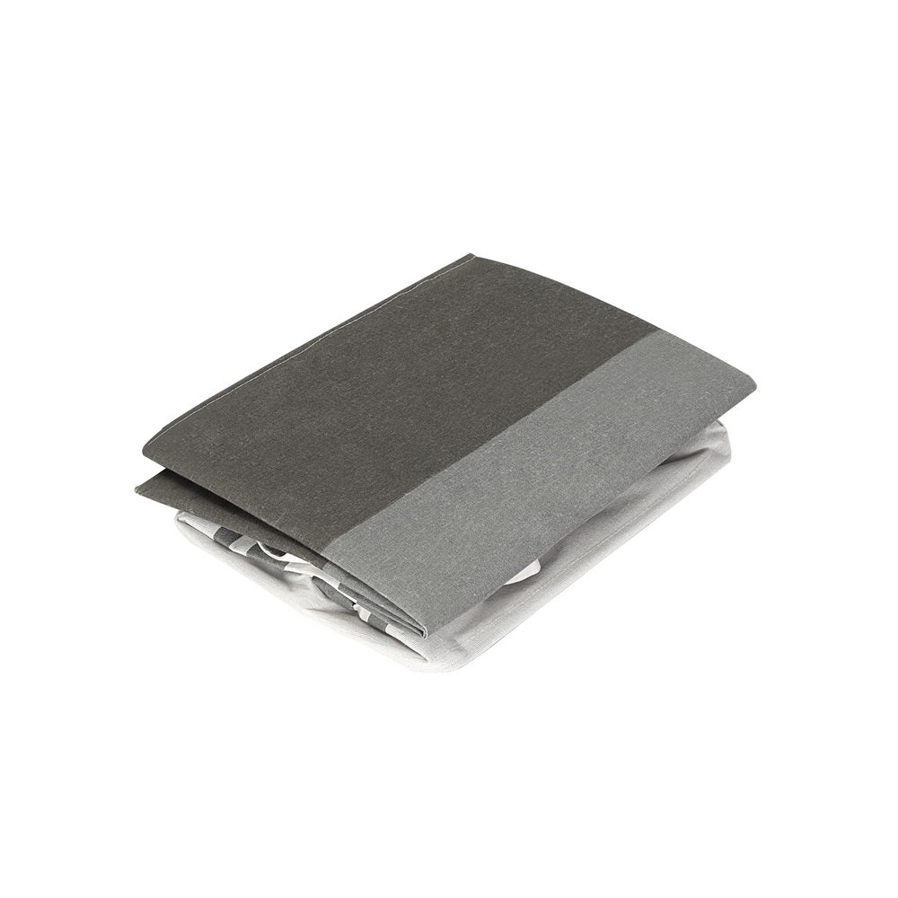 Artiss 2X Laundry Basket Hamper Foldable White Grey 3