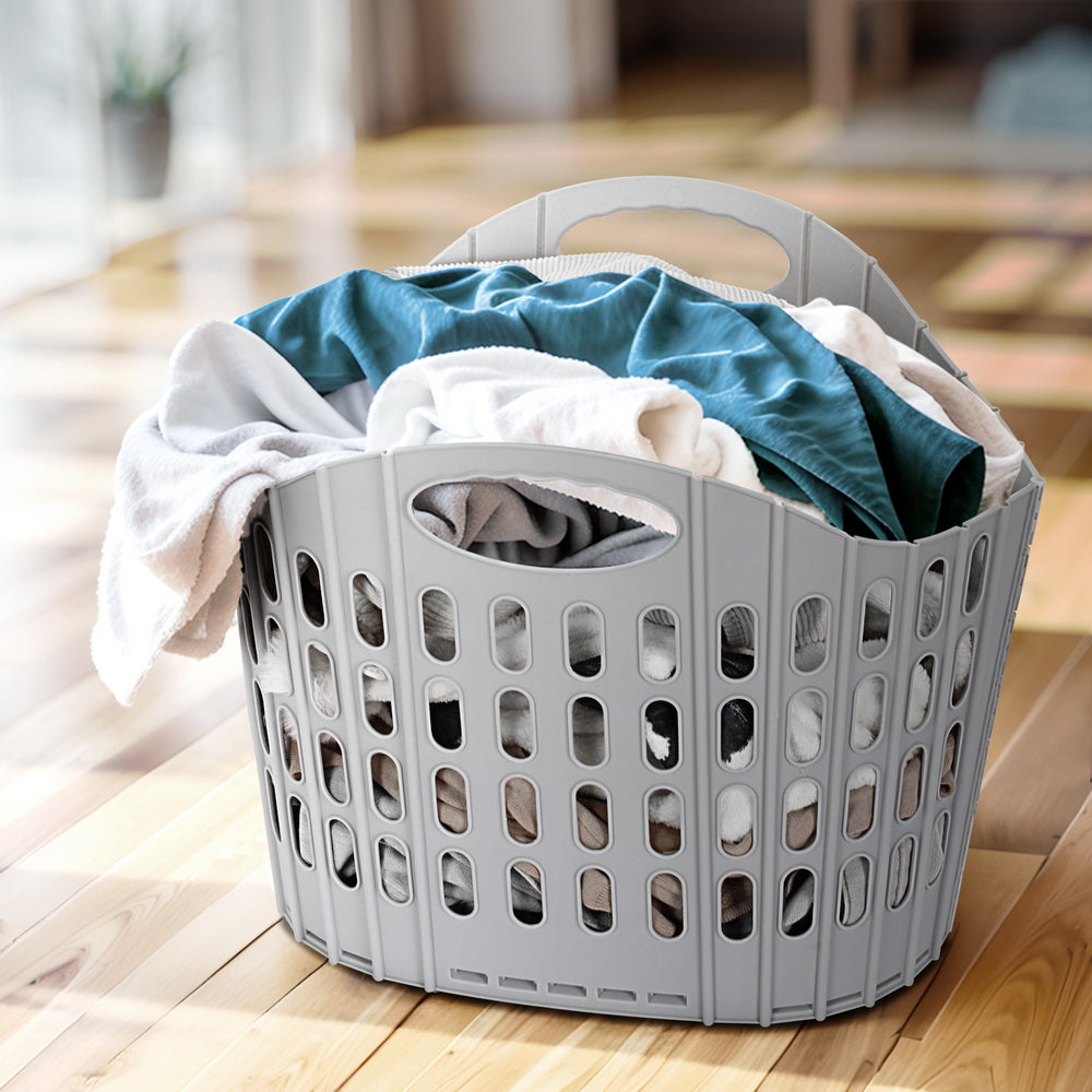 Artiss Laundry Basket Hamper Large Foldable Washing Clothes Storage Organiser 7