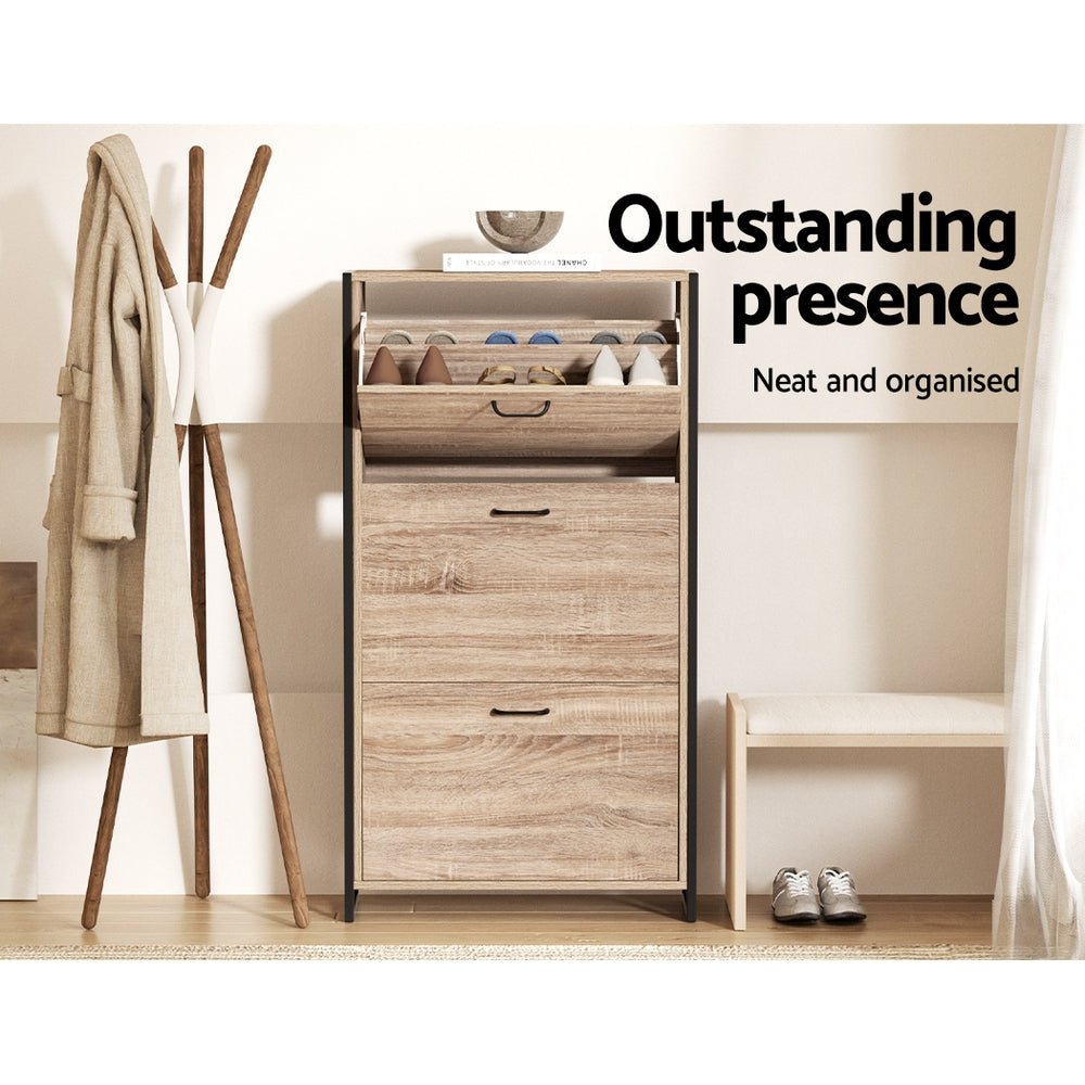 Artiss Shoe Rack Cabinet Adjustable Shelves 24 Pairs Tim 7