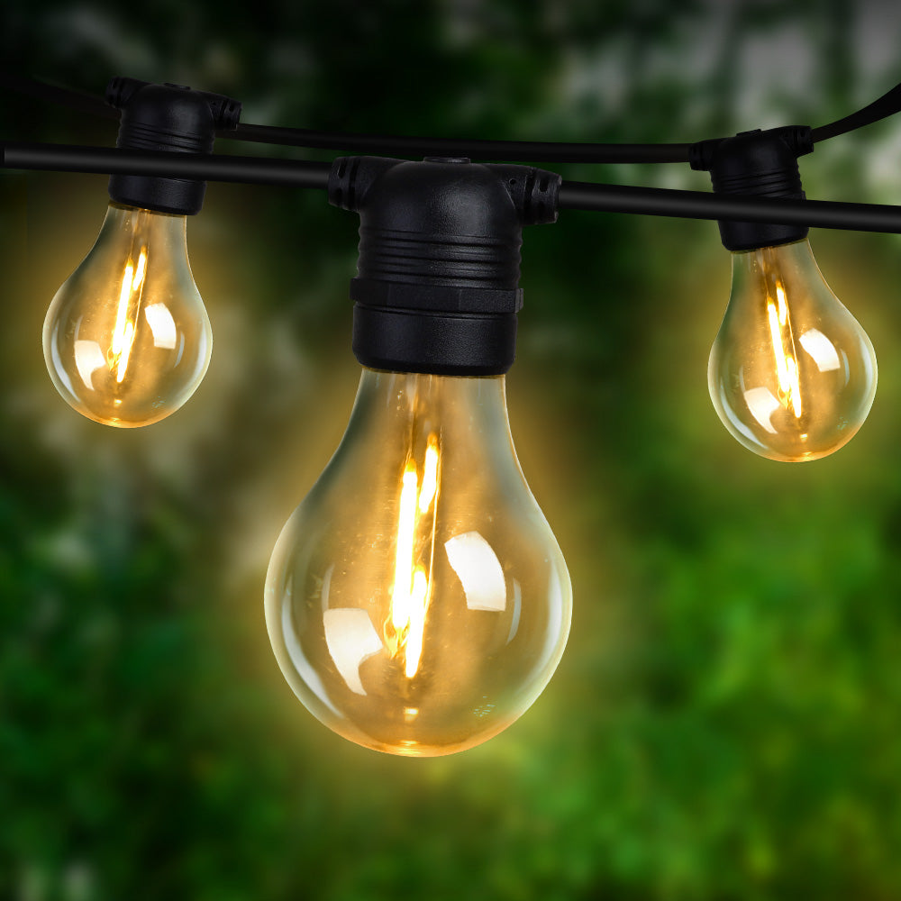 41m LED Festoon String Lights Outdoor Christmas Decorations Wedding Garden Party 8