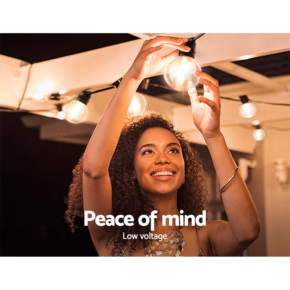 Jingle Jollys 77m LED Festoon Lights Sting Lighting Kits Wedding Outdoor Party 6