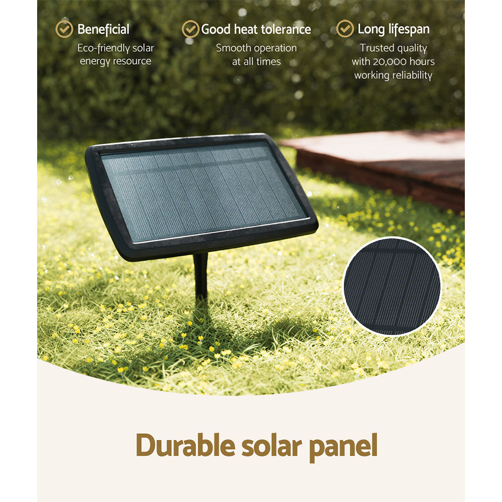 17m Solar Festoon Lights Outdoor LED String Light Wedding Christmas Party 4