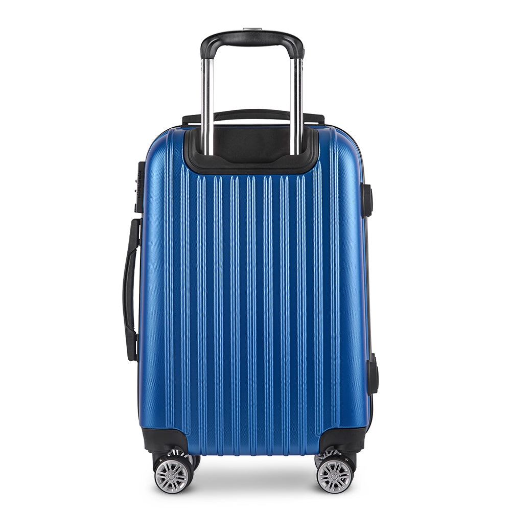 Wanderlite 28 Inch Luggage with TSA Lock Spinner Carry On Hard Shell Travel Suitcase Luggage Case Blue 3