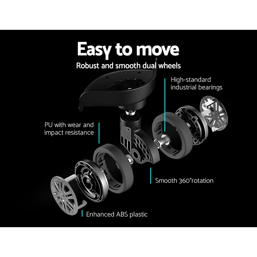 Wanderlite 3 Set Luggage 20-24-28 Inch Suitcase with TSA Lock Carry On Hard Shell Travel Luggage Organiser Case Black 5