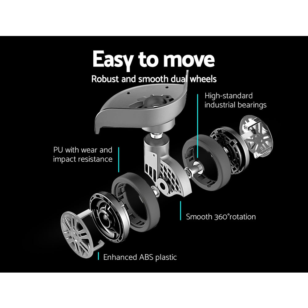 Wanderlite 3 Set Luggage 20-24-28 Inch Suitcase with TSA Lock Carry On Hard Shell Travel Luggage Organiser Case Silver 5