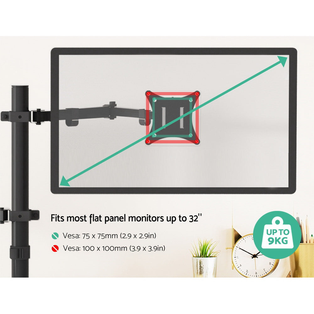 Artiss Monitor Arm Desk Mount Laptop Tray 3