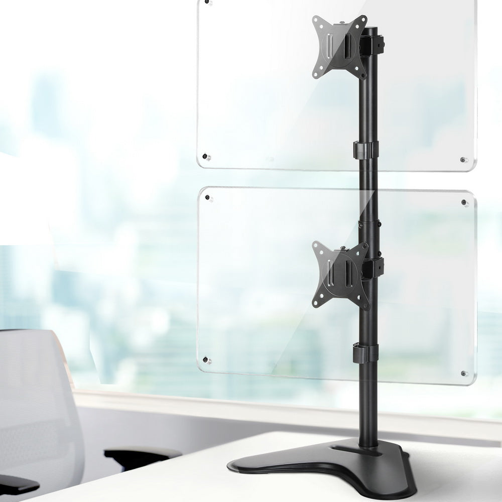Artiss Monitor Arm Stand Dual Mount HD LED TV Bracket Holder Freestanding 7