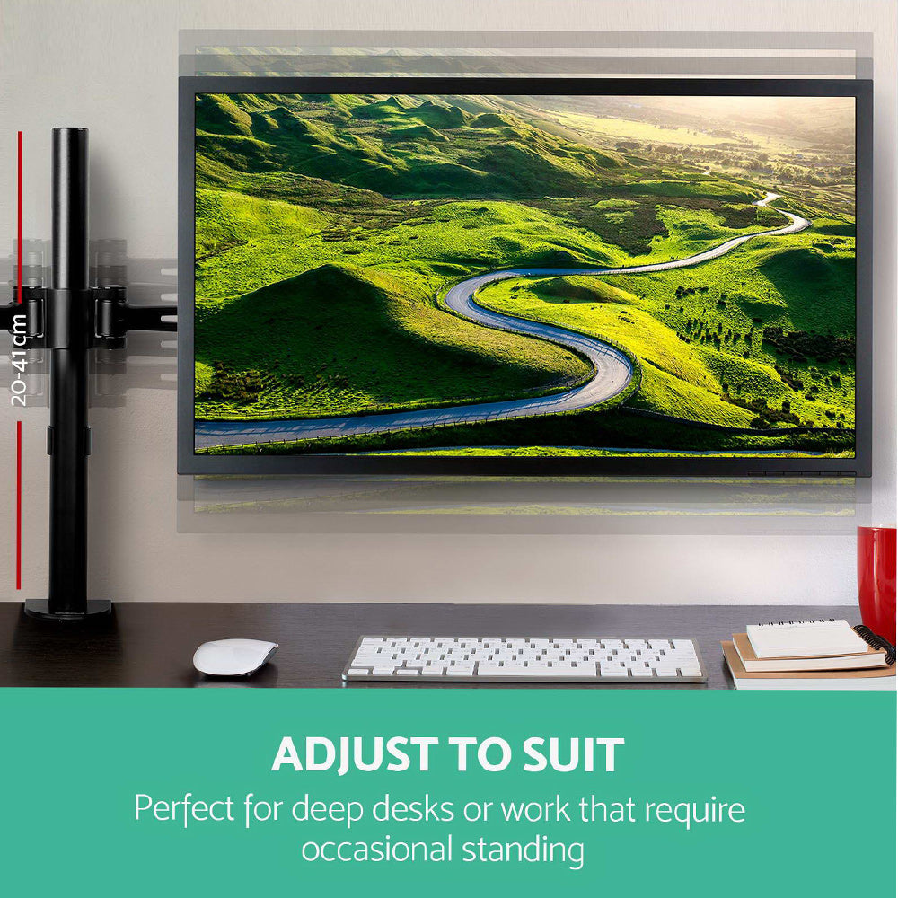 Artiss Monitor Arm Dual Desk Mount Screen Holder Bracket 7