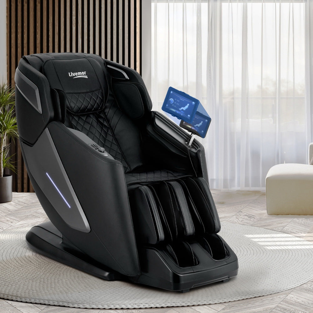 Livemor 4D Massage Chair Electric Recliner Home Massager Black 7