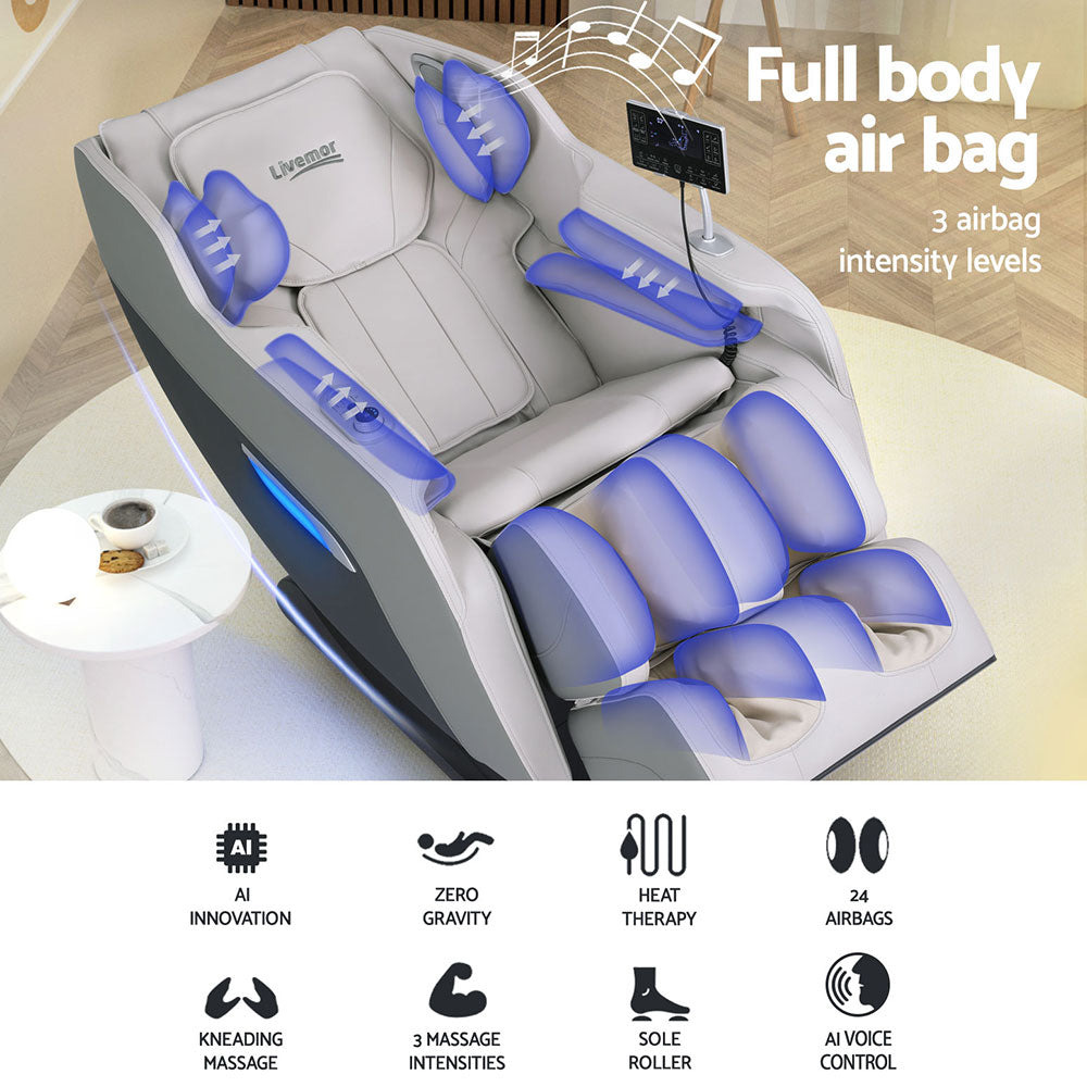 Livemor Massage Chair Electric Recliner Home Massager Brisa 4