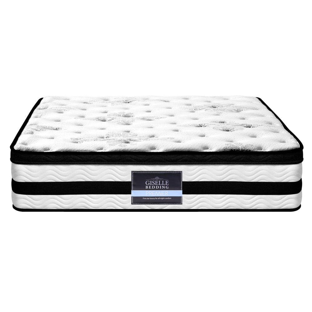 Giselle Bedding 34cm Mattress Euro Top Pocket Spring Super King 3
