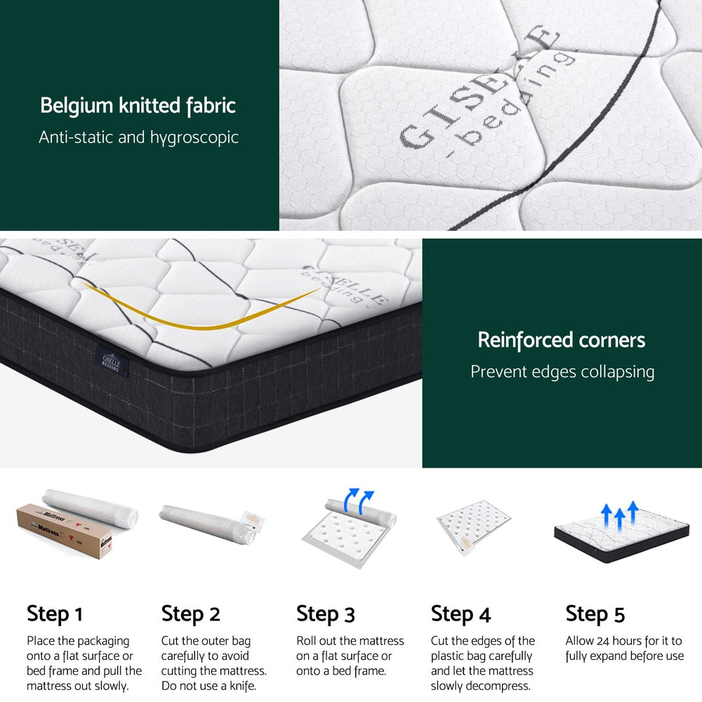 Giselle Bedding 16cm Mattress Medium Firm King 6