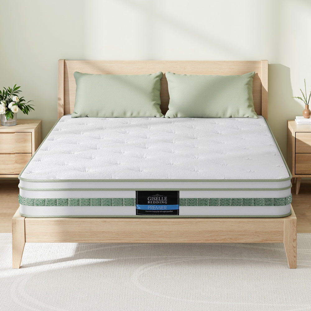 20cm Giselle Mattress King Green Tea Mattresses 7